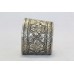 Bangle Cuff Bracelet Sterling Silver 925 Jewelry Handmade Engraved Women C440